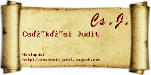 Csókási Judit névjegykártya